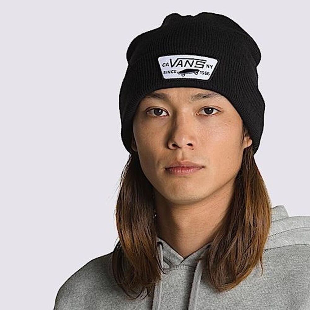 Vans Men's Black and White Hat Beanie